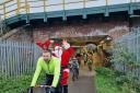 Families took part on the Kidical Mass Santa cycle in Reading on Sunday, November 26. Credit: Kidical Mass Reading