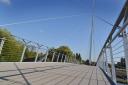 The pedestrian and cycle bridge went over budget by £1.1m