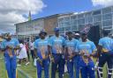 Team Barbados getting ready to play