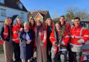 Councillor Pauline Jorgensen, the Conservative parliamentary candidate for Earley and Woodley with Virgin Media O2 apprentices. Credit: Conservative Party