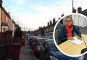 Bins out in Blenheim Road, East Reading, which is known for having waste collection issues. Dr Sunila Lobo has called for controls on houses of multiple occupancy (HMOs).