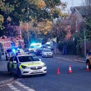 Rodney Court junction with Wolsley Street closed off by police after stabbing