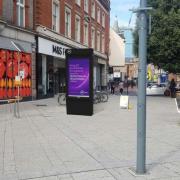 A BT Smart Hub that will be replacing phone boxes in Broad Street, Reading town centre. Credit: Mono#