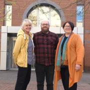 Reading Liberal Democrat councillors, all representatives for Tilehurst: Meri O Connell, new group leader James Moore and Anne Thompson. Credit: Reading Liberal Democrats