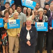 Councillor Pauline Jorgensen (Conservative, Hillside) at the announcement that she will be the Conservative candidate for Earley and Woodley. Credit: Earley and Woodley Conservative Party