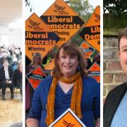 The Reading West & Mid Berkshire Labour party, prospective Lib Dem candidate Helen Belcher, and Conservative constituency chairman Ben Blackmore.