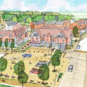 A sketch of what the 1,500 homes at Sandleford Park could look like if built.