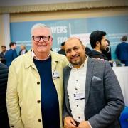 Councillor Greg Bello, Labour representative for Loddon South on Woodley Town Council, with fellow party member Hanif Khan. Credit: Cllr Greg Bello