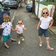 The Catanzariti kids ready for summer