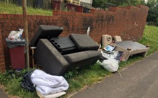 Flytipping in the Norcot area of Tilehurst. Credit: Nick Fudge