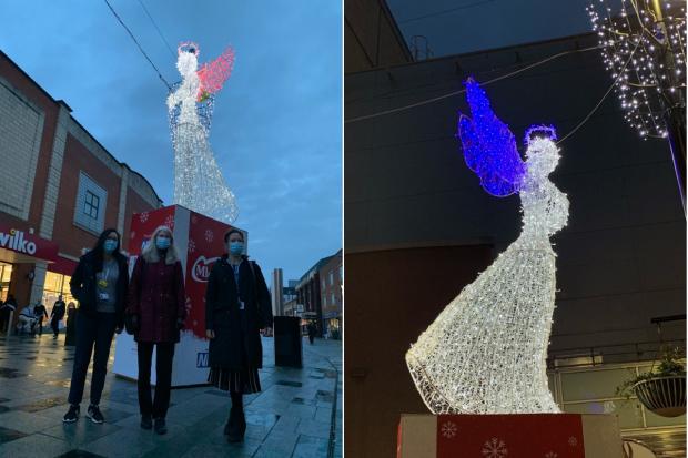 Slough unveils 12 giant angels to honour  frontline Covid fighters