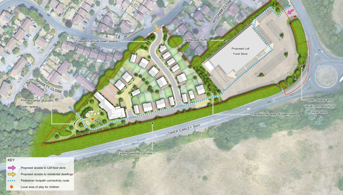 Proposed masterplan of the build. Pic by Lower Earley Properties