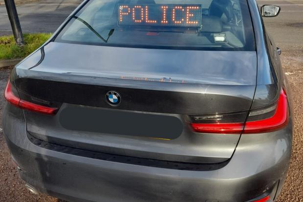 Driver speeding at more than 100mph on road caught by unmarked police