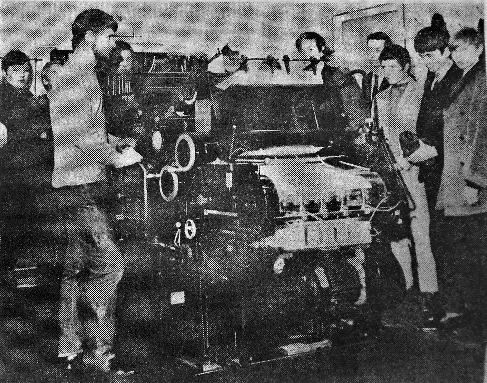 LEARNING A TRADE: Students at Reading College studied printing