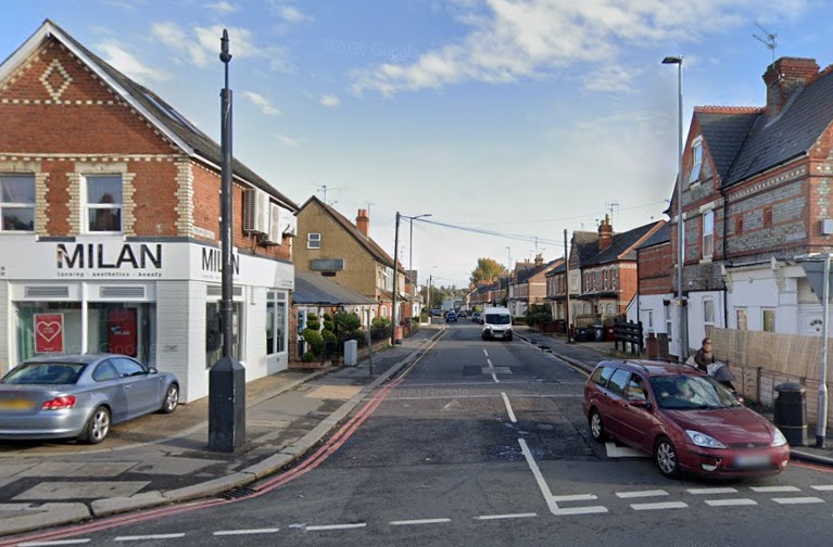Beresford Road, Reading, two men attacked. Google Maps image