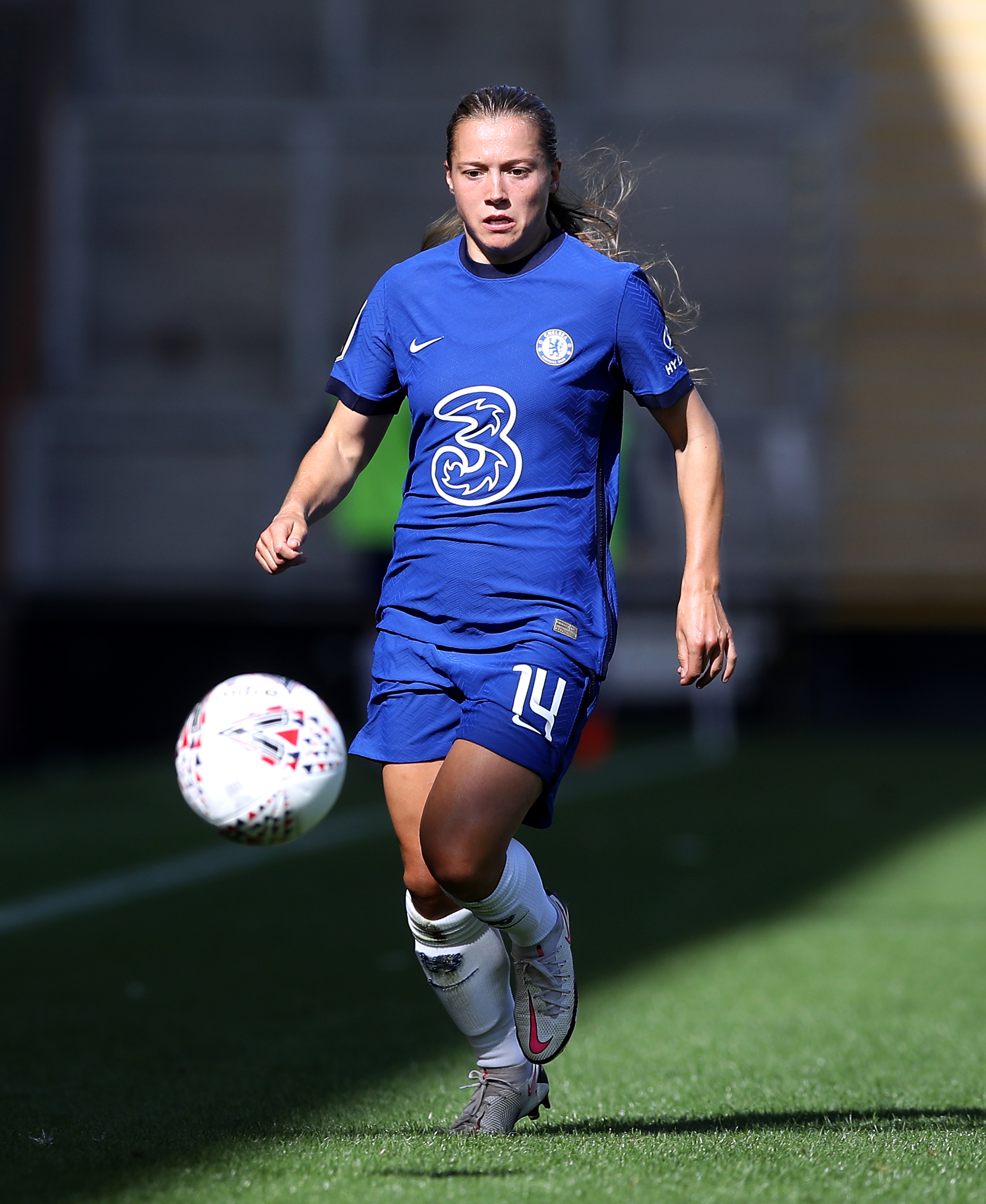Chelseas Fran Kirby during the FA Womens Super League match at Leigh Sports Village Stadium, Manchester.