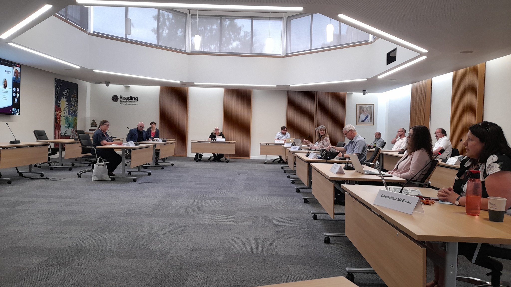 First in-person meeting in Civic Offices since March 2020