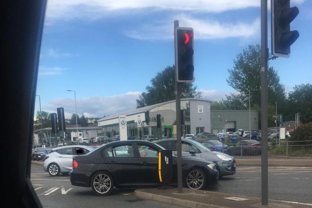 Drivers stuck in queues after crash - police on the scene