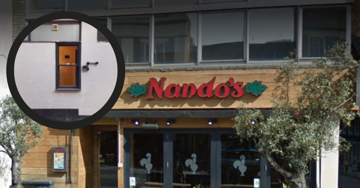 The Nandos delivery hatch