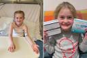 Undated family handout photos of Kate Farrer, 7, who is one of the first young children to be given Kaftrio on the NHS to treat cystic fibrosis.