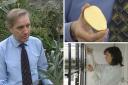 Screengrabs taken with permission from BBC Archives footage detailing the University of Reading's research into a potato-based treatment for skin burns
