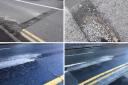 The potholes and rips in the roads in Caversham. Credit: Hilary Jane Smart