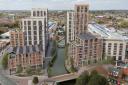A CGI of the new buildings proposed at The Oracle in Reading town centre. Credit: The Oracle Limited Partnership / Turley