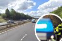 Fire crews called to car ablaze after brakes overheat on M4
