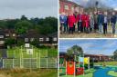 The improved basketball court, play area and orchard at South Whitley Park. Credit: Cllr Micky Leng / Reading Borough Council