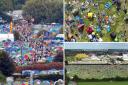 Aftermath of Reading Festival revealed as drone footage shows sea of litter