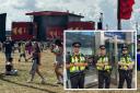 Reading Festival, inset officers at festival
