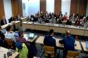 The full council meeting at Reading Borough Council on Tuesday, October 17, 2023. Credit: Reading Borough Council / YouTube