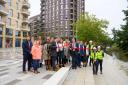 The opening of The Riverside Square open space at the 765 home Huntley Wharf development in Reading/ Credit: Berkeley Homes