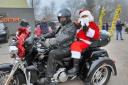 Santa on motorcycle