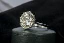 a large certificated diamond solitaire ring, owned by the late Baroness Betty Boothroyd