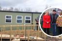 Whitley Labour councillors at the temporary site for the Whitley Wood Community Centre.