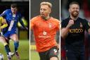 Left to right: Brennan Dickenson, Hallam Hope and Adam Clayton are set to leave their respective National League clubs