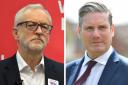 Former Labour leader Jeremy Corbyn and current leader Sir Keir Starmer (Ben Birchall/Jacob King/PA)