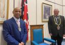 Keith Baker, Wokingham Borough Mayor and Abdul Loyes, Deputy Mayor for 2021-22. Credit: Pauline Jorgensen
