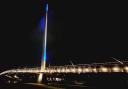 Ukrainian colours light up Christchurch Bridge in Reading