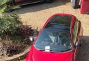 The red Alfa Romeo that was parked on the drive in St Peters Hill, Caversham without consent. Credit: Jon Evans