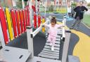 Children from the Dingley's Promise nursery in Kennet Walk, Reading, enjoying the new Kenavon Drive Play Area. Credit: Reading Borough Council