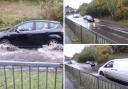 Flooding in Caversham Park Road, Caversham on Thursday, November 3. Credit: Hilary Jane Smart @SmartHilary