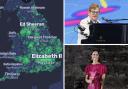 Map replaces the region's towns with celebrity names-see who's famous from your area