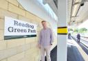 Councillor Jason Brock, leader of Reading Borough Council at Green Park Station. Credit: Reading Borough Council