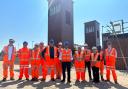 Sir Alok Sharma, the Conservative MP for Reading West visits Theale Station to observe work on new lifts. Credit: Office of Sir Alok Sharma MP