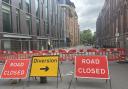 Road in Reading town centre is closed until next week for repair works