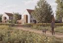 A CGI of what the 148 home development at Three Mile Cross south of Reading. Credit: Re-Format