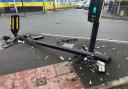 Traffic lights have been SMASHED UP after road incident on Southampton Street