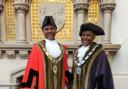 Glenn Dennis, the Mayor of Reading, and his deputy, councillor Alice Mpofu-Coles.